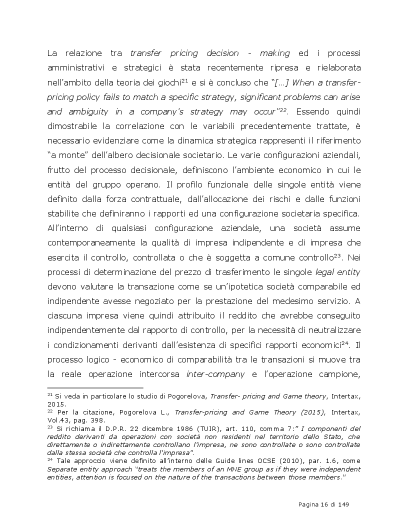 Estratto dalla tesi: Accordi di Ripartizione dei Costi derivanti dalla prestazione di servizi infragruppo (CCA)