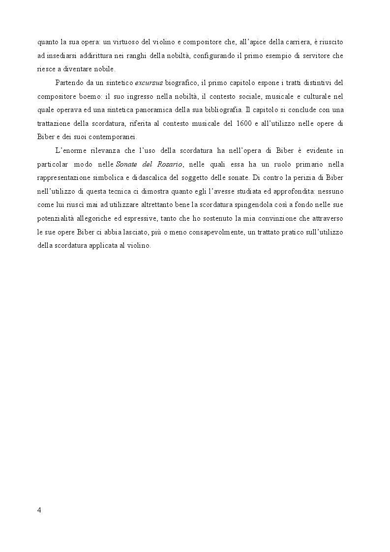 Anteprima della tesi: Heinrich Ignaz Franz Biber von Bibern e le sue Sonate del Rosario, Pagina 3