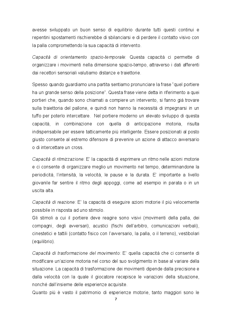 Estratto dalla tesi: L'analisi del portiere di calcio moderno