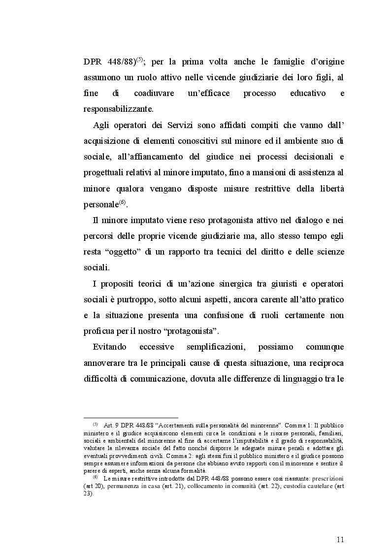 Estratto dalla tesi: Devianza Minorile e Contesto Familiare: un approfondimento sulla situazione in Toscana