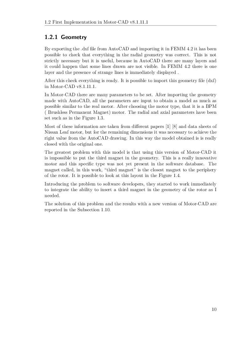 Estratto dalla tesi: Reverse Engineering of an Electric Vehicle Motor and Tests of a Charging Station