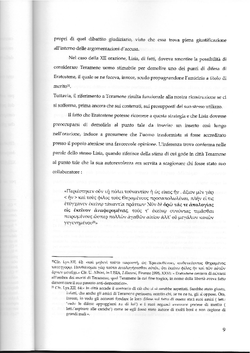 Estratto dalla tesi: La testimonianza di Aristotele nella tradizione storiografica su Teramene