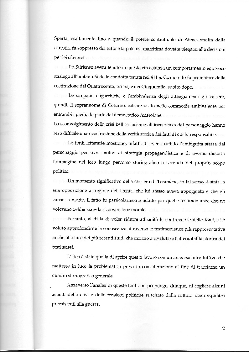 Anteprima della tesi: La testimonianza di Aristotele nella tradizione storiografica su Teramene, Pagina 3