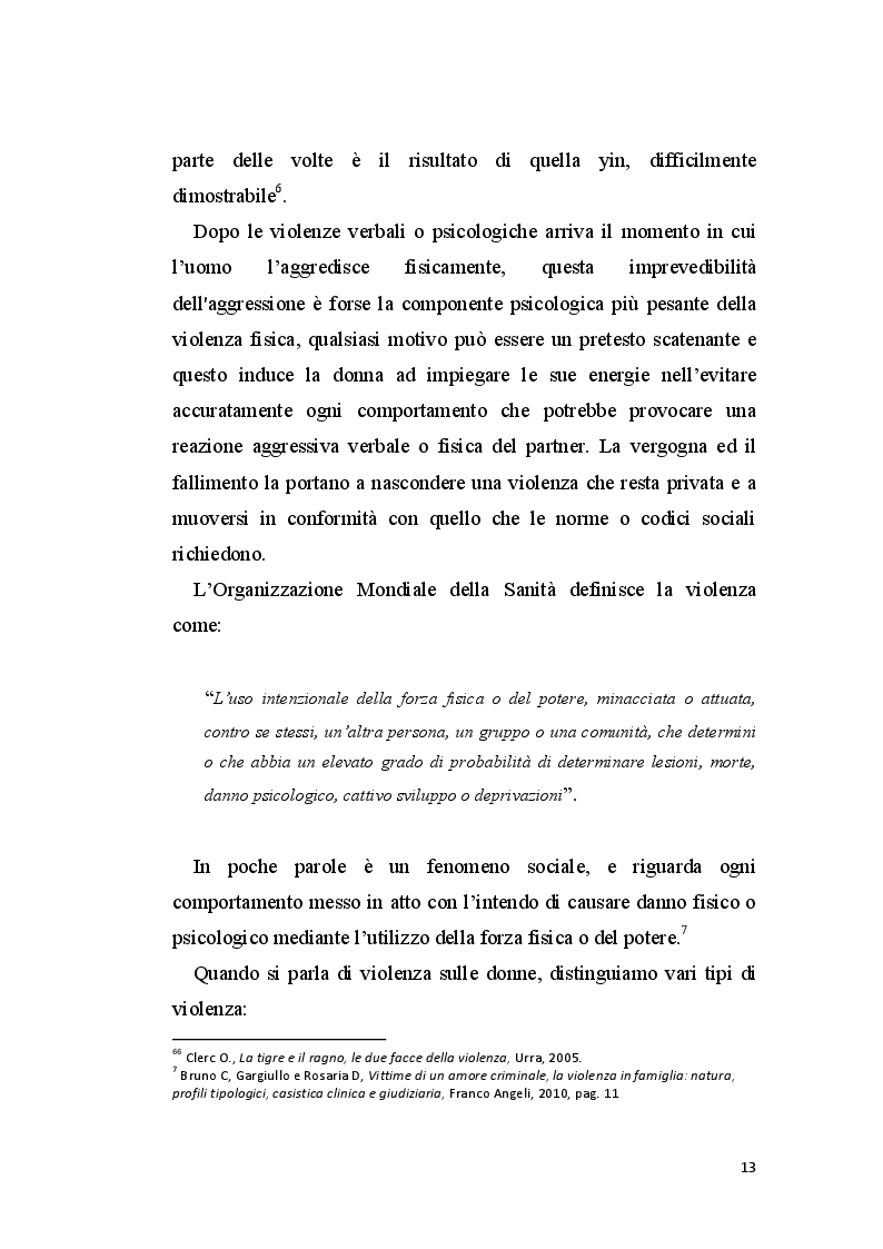 Anteprima della tesi: La perizia psichiatrica nell'autore di femminicidio, Pagina 10