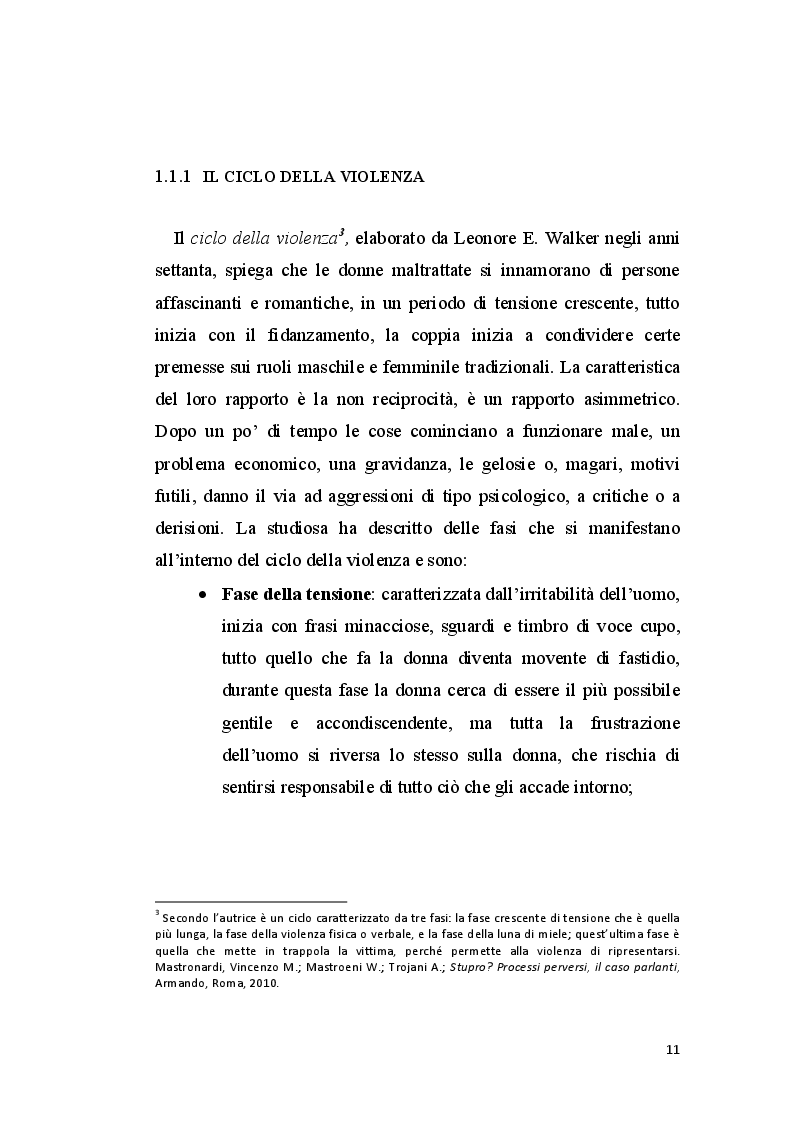 Anteprima della tesi: La perizia psichiatrica nell'autore di femminicidio, Pagina 8