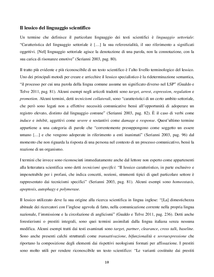 Estratto dalla tesi: Traduzione e analisi di "The p53 Protein"