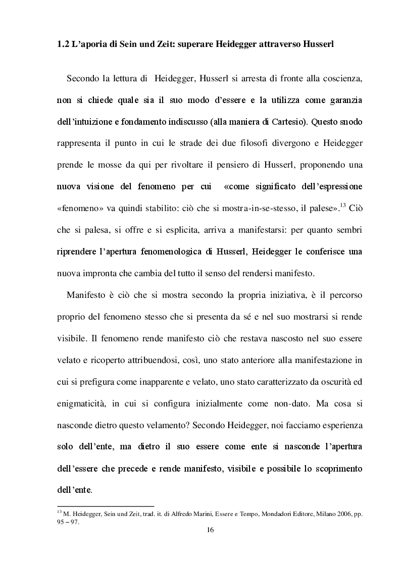 Estratto dalla tesi: La fenomenologia della donazione di Jean-Luc Marion: il paradosso come norma dell’apparire, l’altrove come luogo del sé.