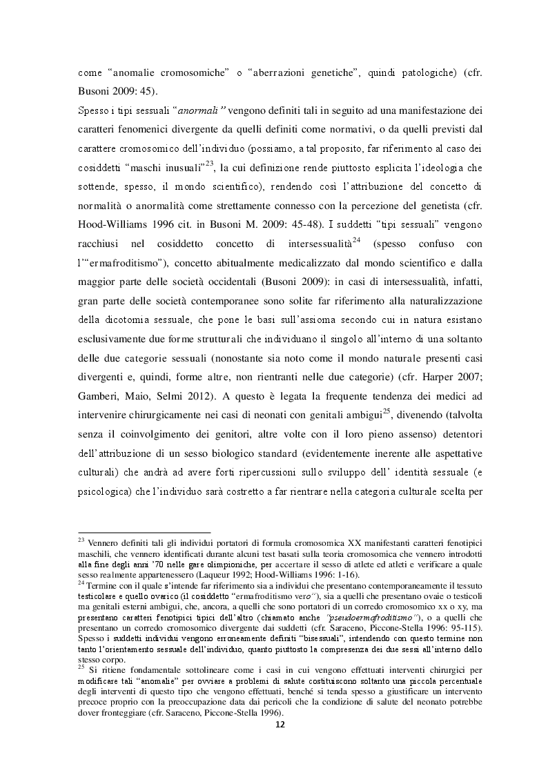 Estratto dalla tesi: Percezione del sé e costruzione di genere tra gli adolescenti. Un contributo di ricerca