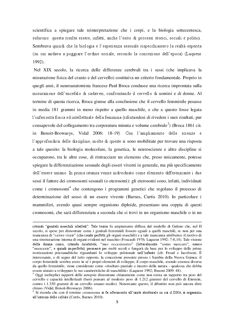 Anteprima della tesi: Percezione del sé e costruzione di genere tra gli adolescenti. Un contributo di ricerca , Pagina 6