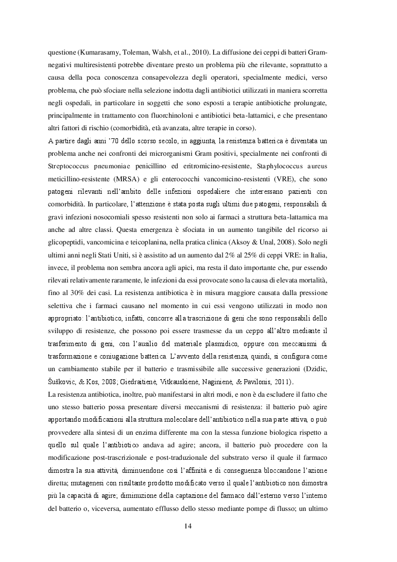 Anteprima della tesi: La gestione della terapia antibiotica nell'ULSS 20 di Verona: valutazione dell'appropriatezza prescrittiva e proposta di un nuovo modello razionale e multidisciplinare di gestione., Pagina 7
