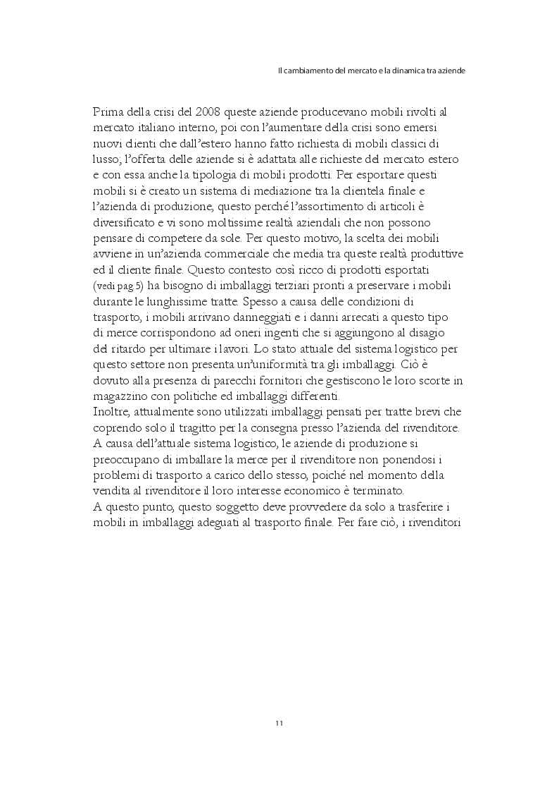 Estratto dalla tesi: Packarg. Imballaggio terziario per mobili e pezzi di antiquariato