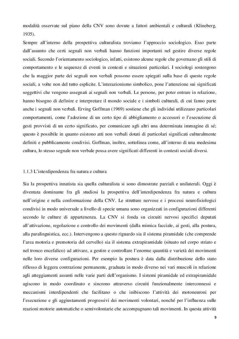 Estratto dalla tesi: Il linguaggio del corpo: strumenti operativi per comunicare in modo efficace nella vendita