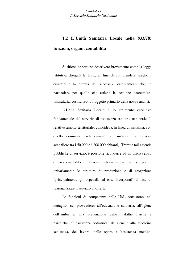 Anteprima della tesi: Il controllo economico di gestione nelle aziende sanitarie, Pagina 12