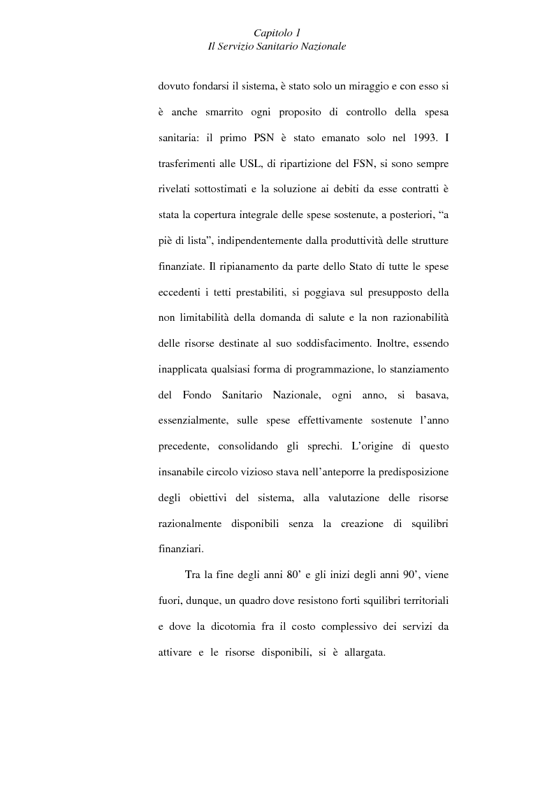 Anteprima della tesi: Il controllo economico di gestione nelle aziende sanitarie, Pagina 15