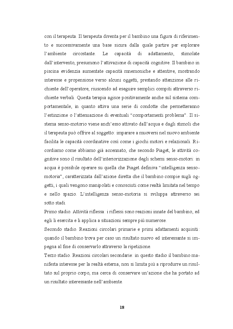 Estratto dalla tesi: Aquatic Speech Therapy: Setting innovativo per il trattamento logopedico. Dall'analisi delle esperienze internazionali alla sperimentazione ed attuazione dell'approccio in Italia