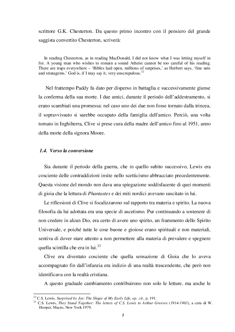 Estratto dalla tesi: La religiosità di C.S. Lewis in ''The Narnia Chronicles''