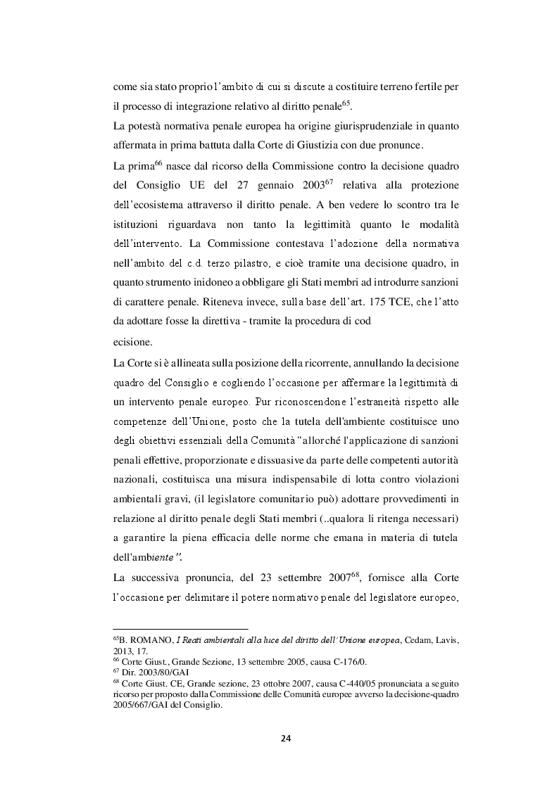 Estratto dalla tesi: Analisi del reato di disastro ambientale: dalla fattispecie giurisprudenziale al nuovo art. 452 quater c.p.