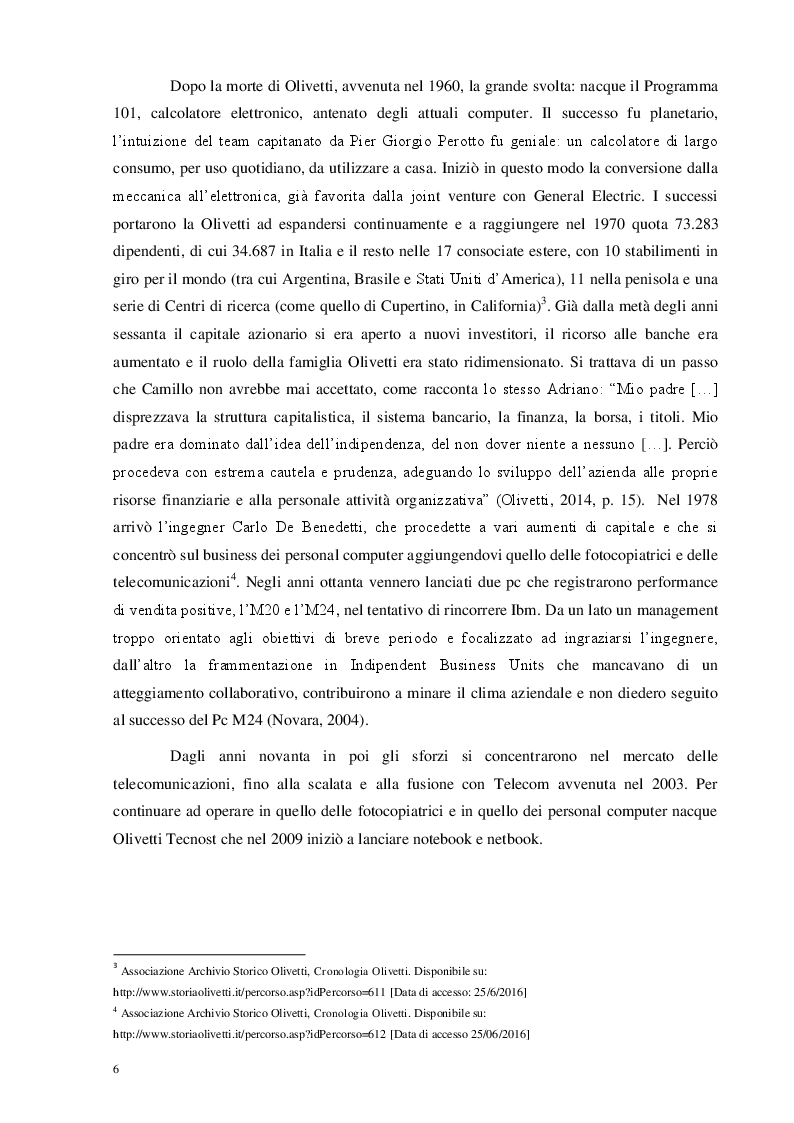 Estratto dalla tesi: La lezione di Adriano Olivetti: il welfare aziendale e la partecipazione nelle imprese Workers' Buy Out