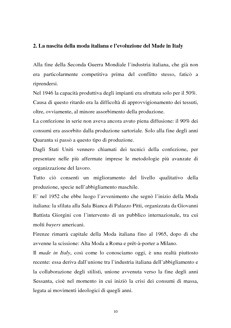 Anteprima della tesi: Il sistema della moda e la comunicazione: strumenti ed obiettivi, Pagina 10