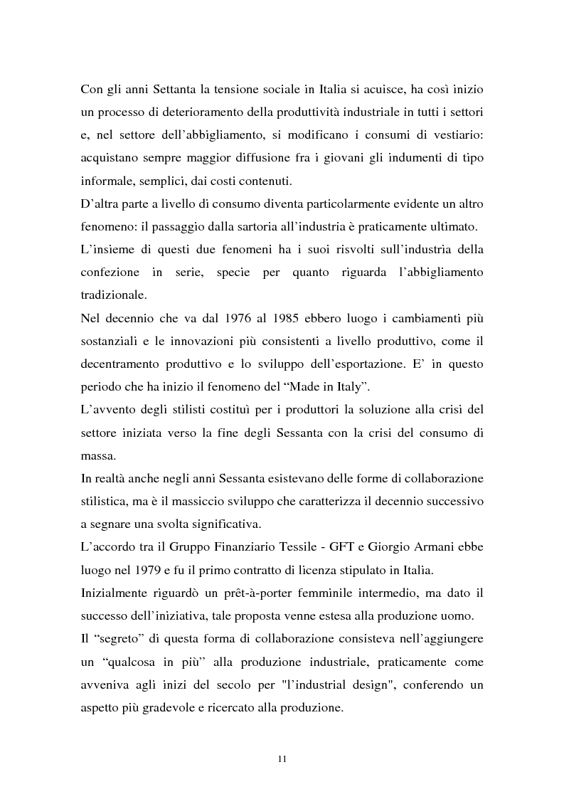 Anteprima della tesi: Il sistema della moda e la comunicazione: strumenti ed obiettivi, Pagina 11