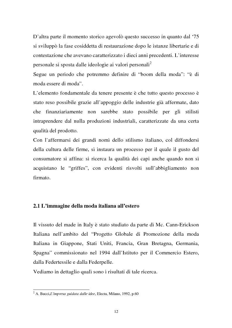 Anteprima della tesi: Il sistema della moda e la comunicazione: strumenti ed obiettivi, Pagina 12