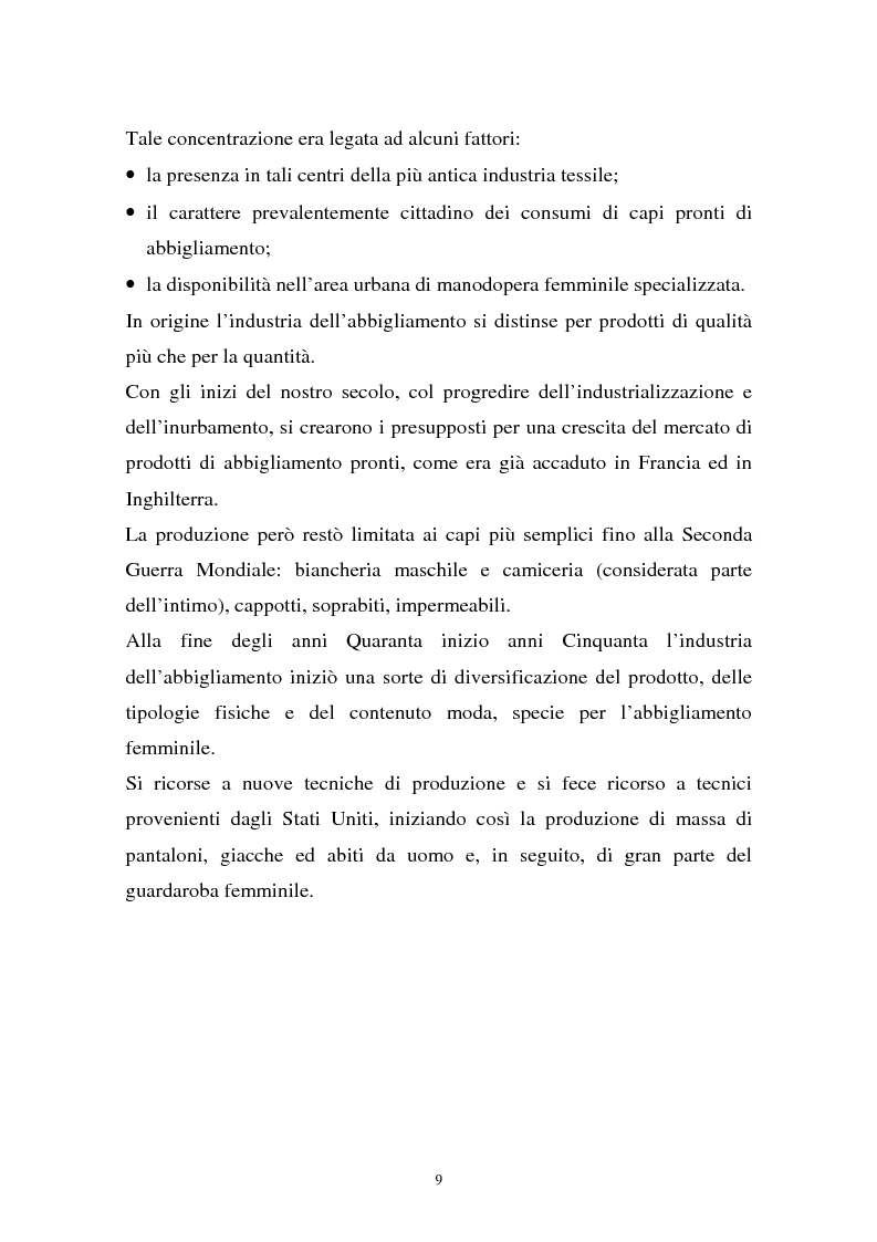 Anteprima della tesi: Il sistema della moda e la comunicazione: strumenti ed obiettivi, Pagina 9