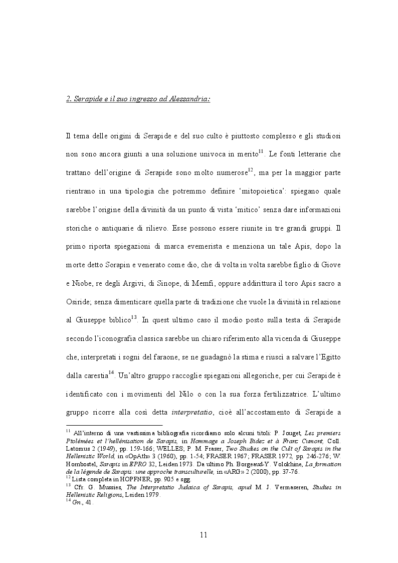 Estratto dalla tesi: La distruzione del Serapeo di Alessandria d'Egitto