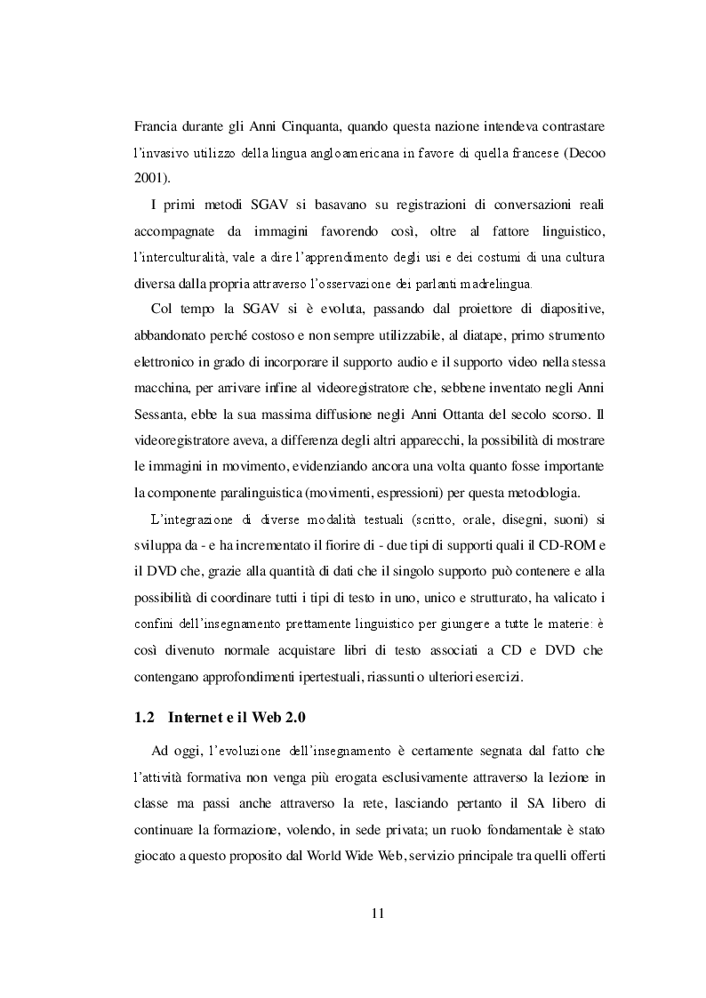 Estratto dalla tesi: Applicazioni informatiche per lo sviluppo delle abilità produttive in apprendenti della Scuola Primaria. Uno studio comparativo.