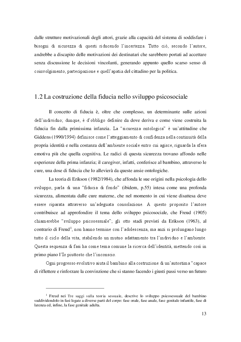 Estratto dalla tesi: Istituzioni e partecipazione: la crisi della fiducia nel rapporto tra cittadini e istituzioni. Uno studio qualitativo tra gli studenti dell'Università degli Studi di Bergamo.