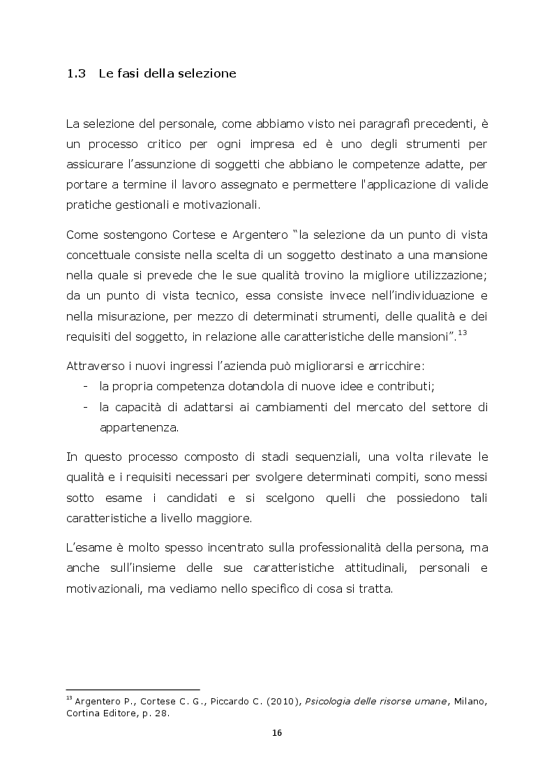 Estratto dalla tesi: La selezione del personale attraverso le agenzie per il lavoro: il caso Synergie Italia Spa