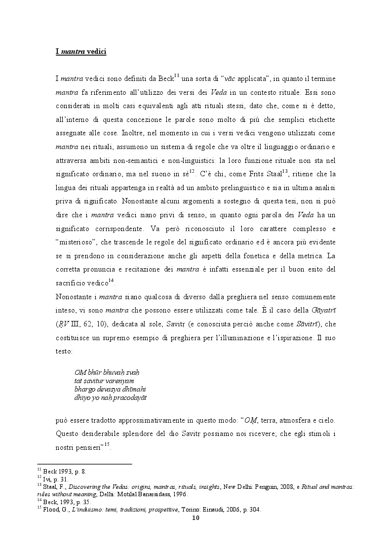 Estratto dalla tesi: Uno sguardo sulla mistica del suono e della parola nel pensiero indiano