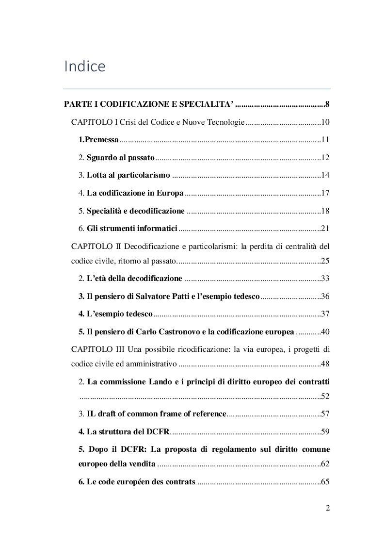 Indice della tesi: Strumenti di razionalizzazione e gestione della complessità nell'attività giuridica: SESPIUS, un esempio di Legal Expert System, Pagina 1