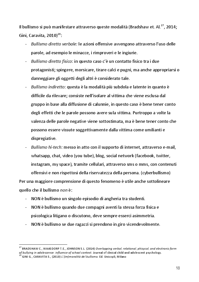 Estratto dalla tesi: Bullismo e Cyberbullismo: una lettura criminologica