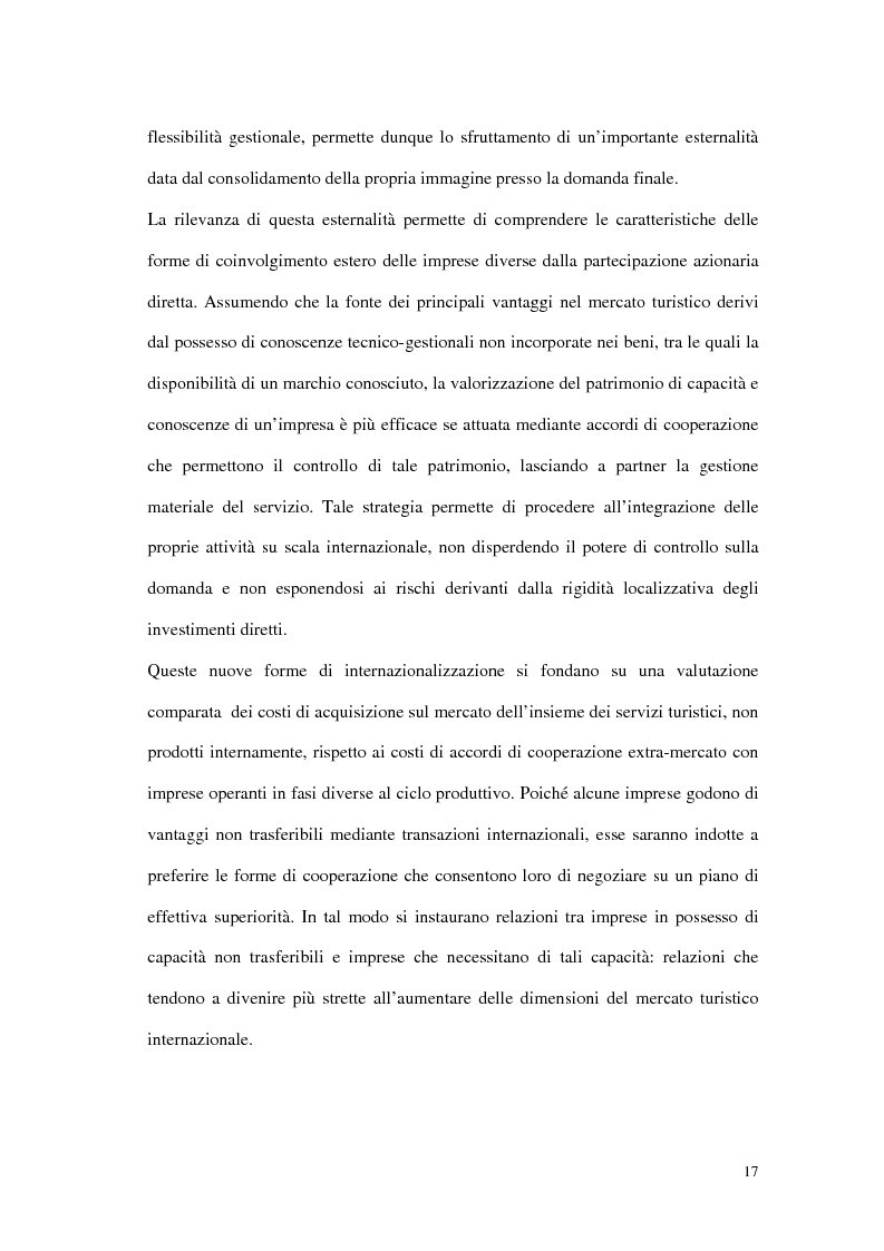 Anteprima della tesi: Le tipiche forme di aggregazione nel settore alberghiero in Italia e all'estero, Pagina 14