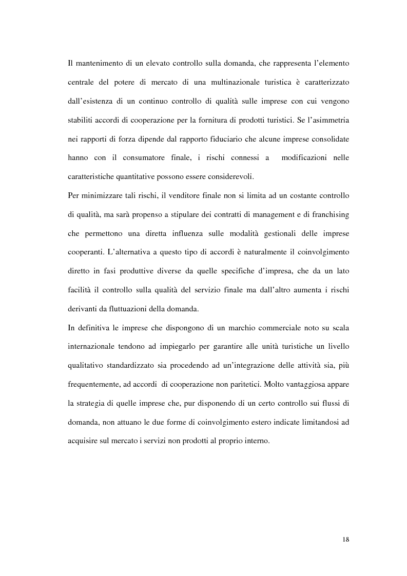 Anteprima della tesi: Le tipiche forme di aggregazione nel settore alberghiero in Italia e all'estero, Pagina 15
