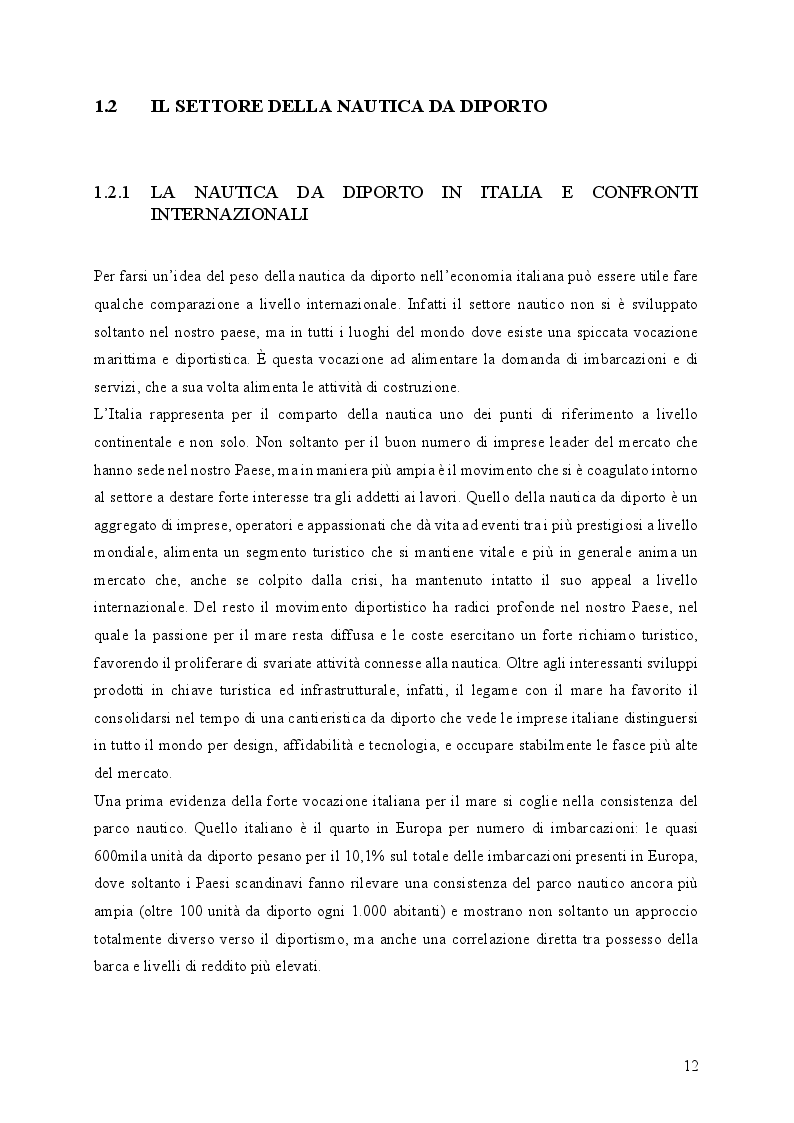 Estratto dalla tesi: Il primato italiano della cantieristica da diporto: Il caso Sanlorenzo S.p.A.