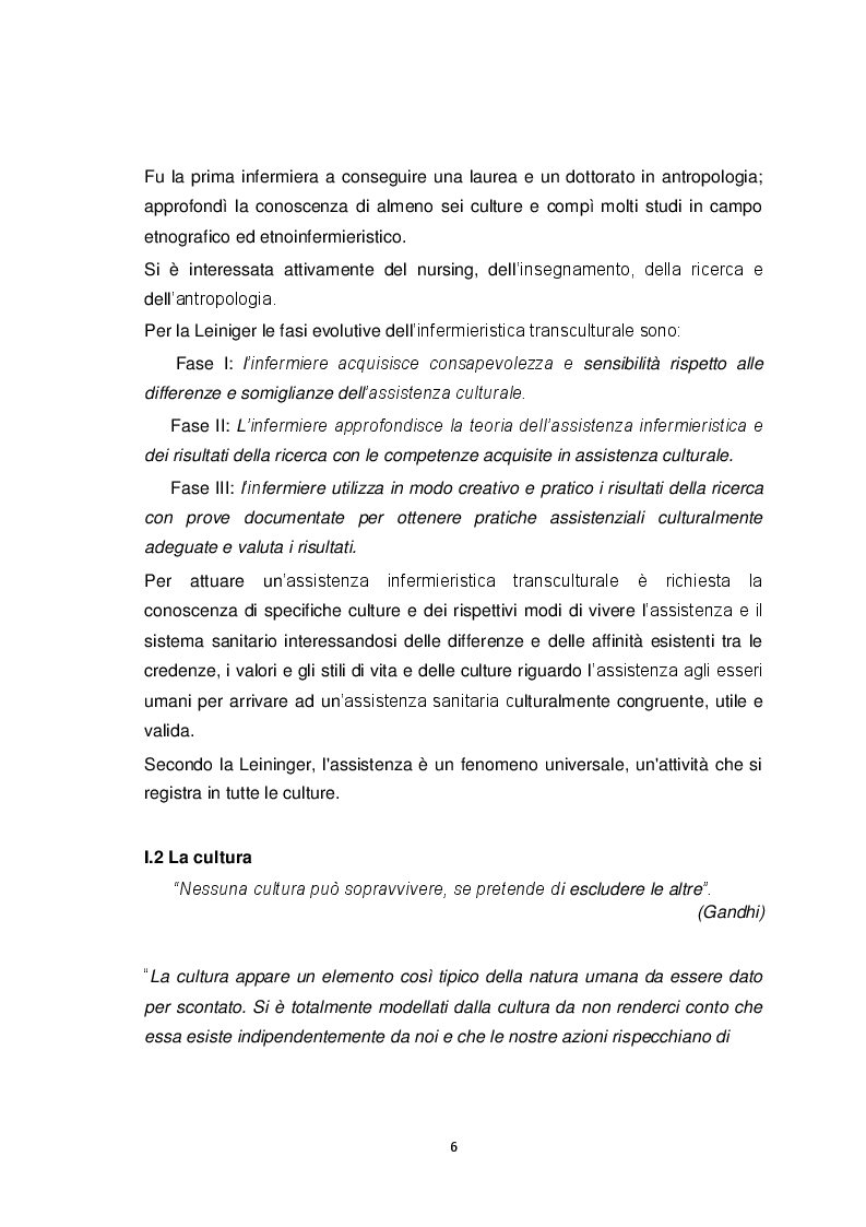 Estratto dalla tesi: Nursing transculturale. Infermiere in Italia e in Africa: due mondi che si incontrano e si confrontanoo