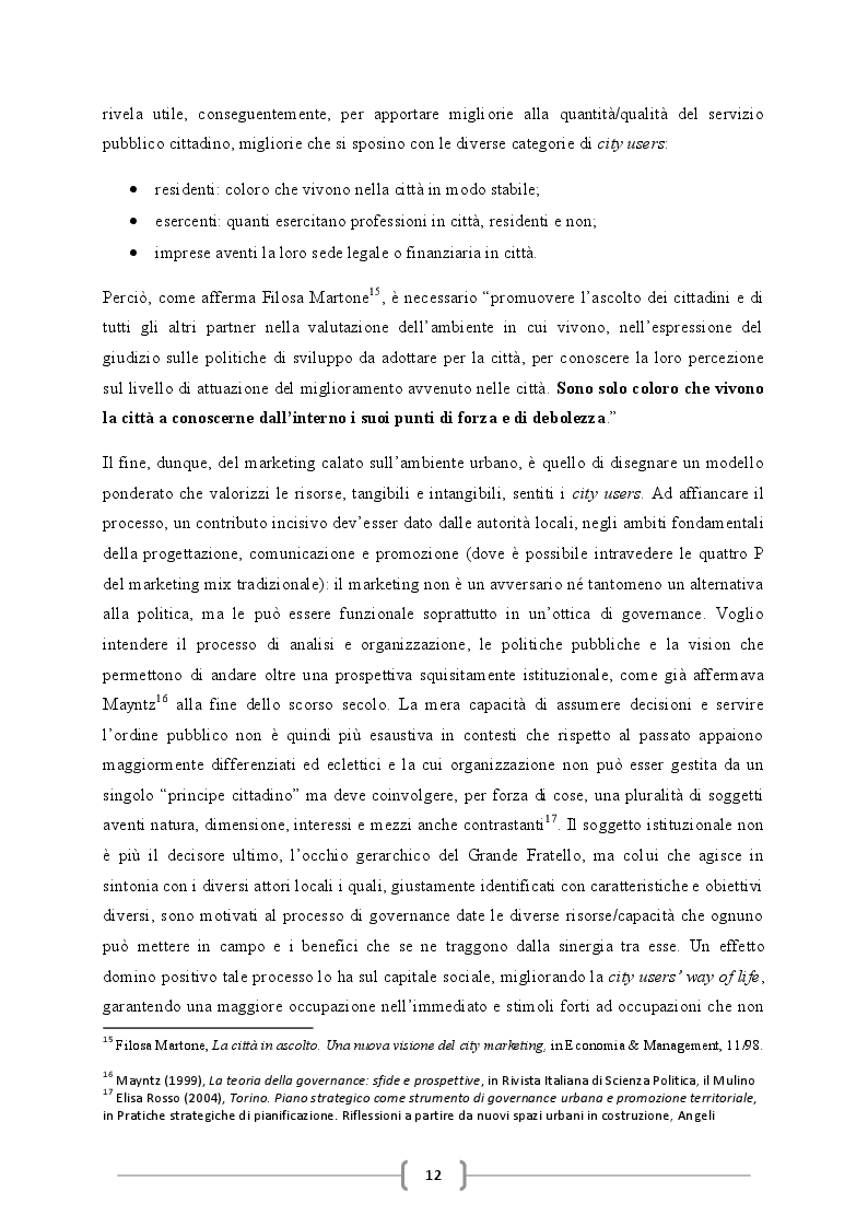 Estratto dalla tesi: Bologna la Grassa, la Dotta, la Rossa: city marketing di Bologna