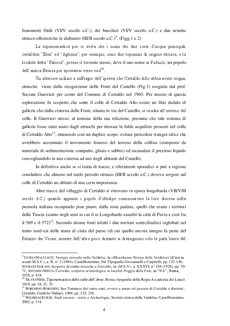 Anteprima della tesi: Il Palazzo Vicariale di Certaldo: evoluzione di un edificio pubblico attraverso modifiche, trasformazioni e restauri, Pagina 5
