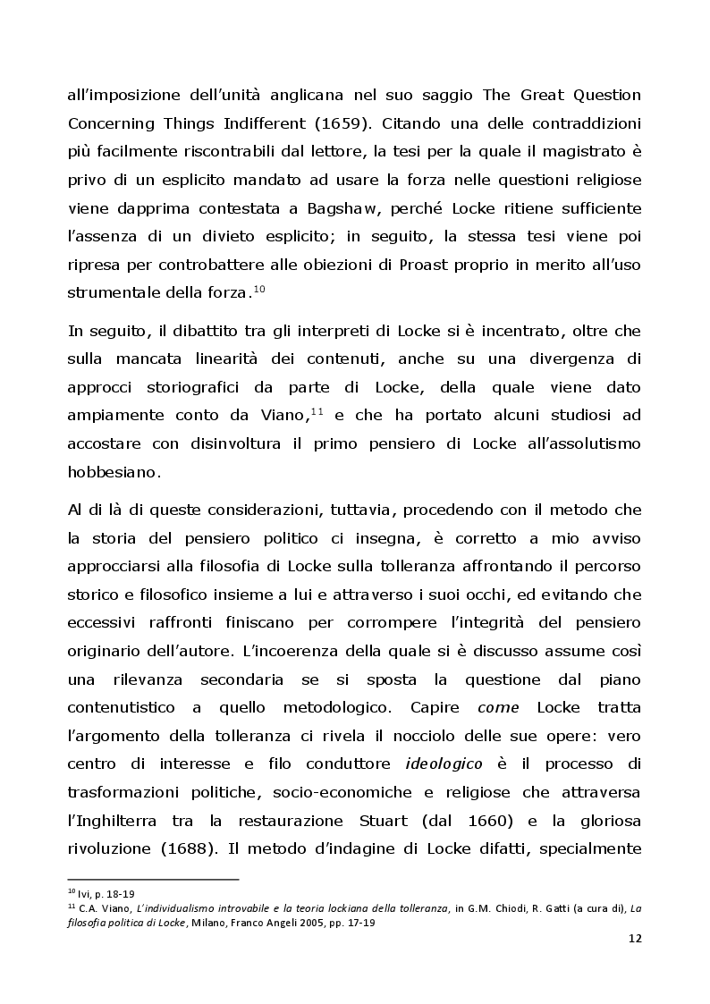 Estratto dalla tesi: Equilibrio politico e tolleranza: John Locke