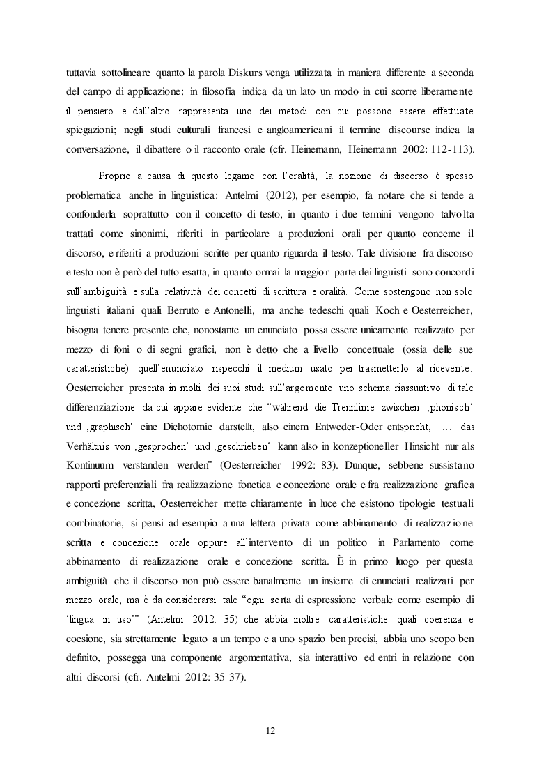 Estratto dalla tesi: Migrationsdiskurse: una proposta di analisi contrastiva fra italiano e tedesco