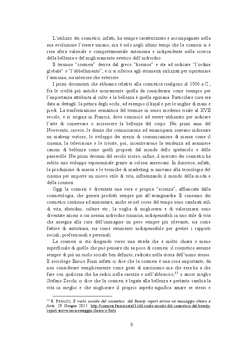 Estratto dalla tesi: La cosmesi biologica: per la cura di sé e dell'ambiente