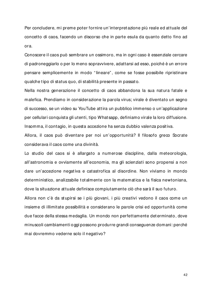 Estratto dalla tesi: Oligopolio e teoria del caos