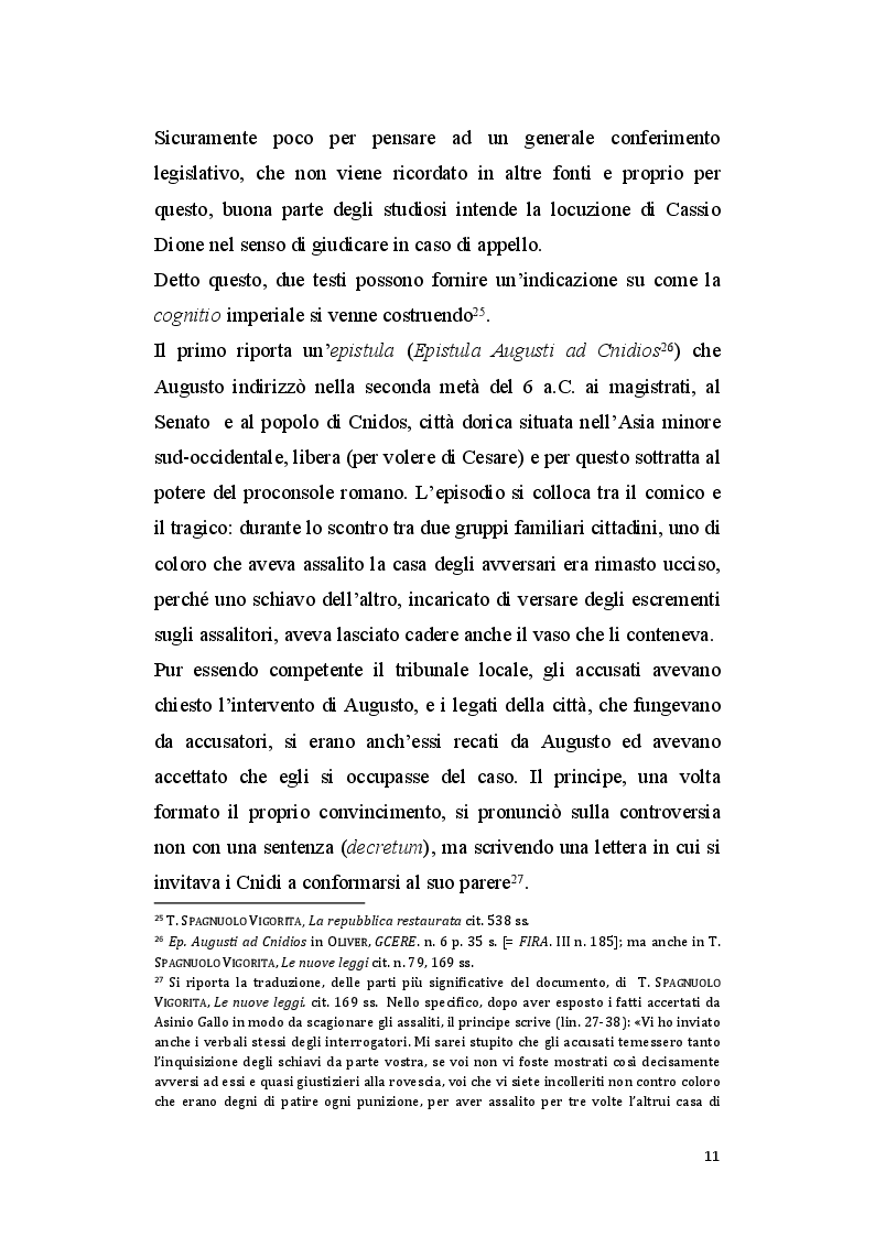 Estratto dalla tesi: La cognitio extra ordinem