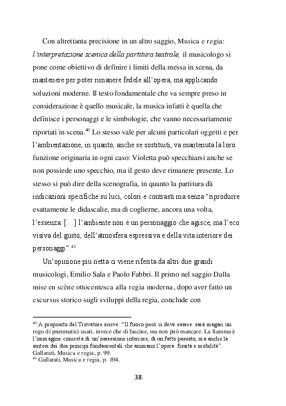 Estratto dalla tesi: La traviata: ''Un sogeto dell'epoca''. Quattro regie recenti de La traviata di Giuseppe Verdi