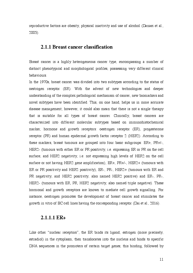 Estratto dalla tesi: Investigation of the Role of NFIB and NR4A2 in Resistance to standard Chemotherapy in Triple Negative Breast Cancer