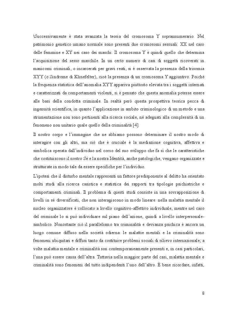 Estratto dalla tesi: Il Figlicidio: Cause Genetiche e Psicologiche