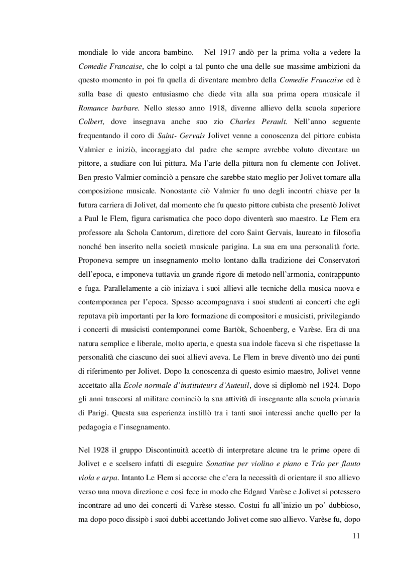 Estratto dalla tesi: Prokofiev e Jolivet