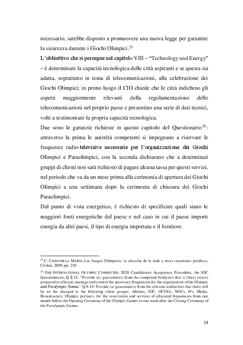 Estratto dalla tesi: Le istituzioni di Diritto Internazionale inerenti all'organizzazione dei Giochi Olimpici