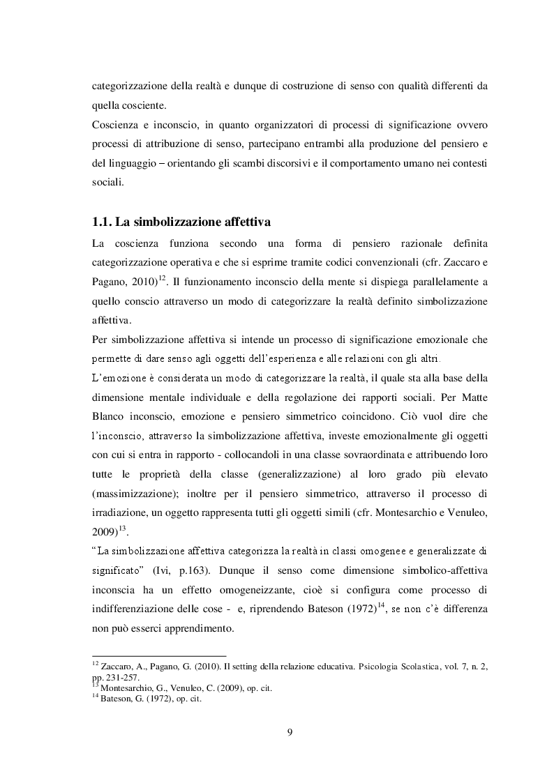 Estratto dalla tesi: Il resoconto come strumento della formazione riflessiva in psicologia. Un'indagine empirica.